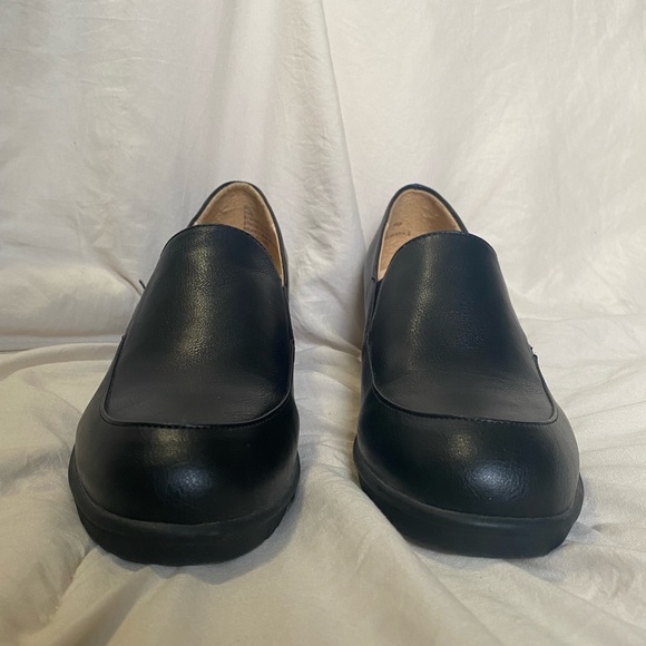 Black Platform Wedge Loafers Flex Step Size 8.5 - Picture 9 of 12